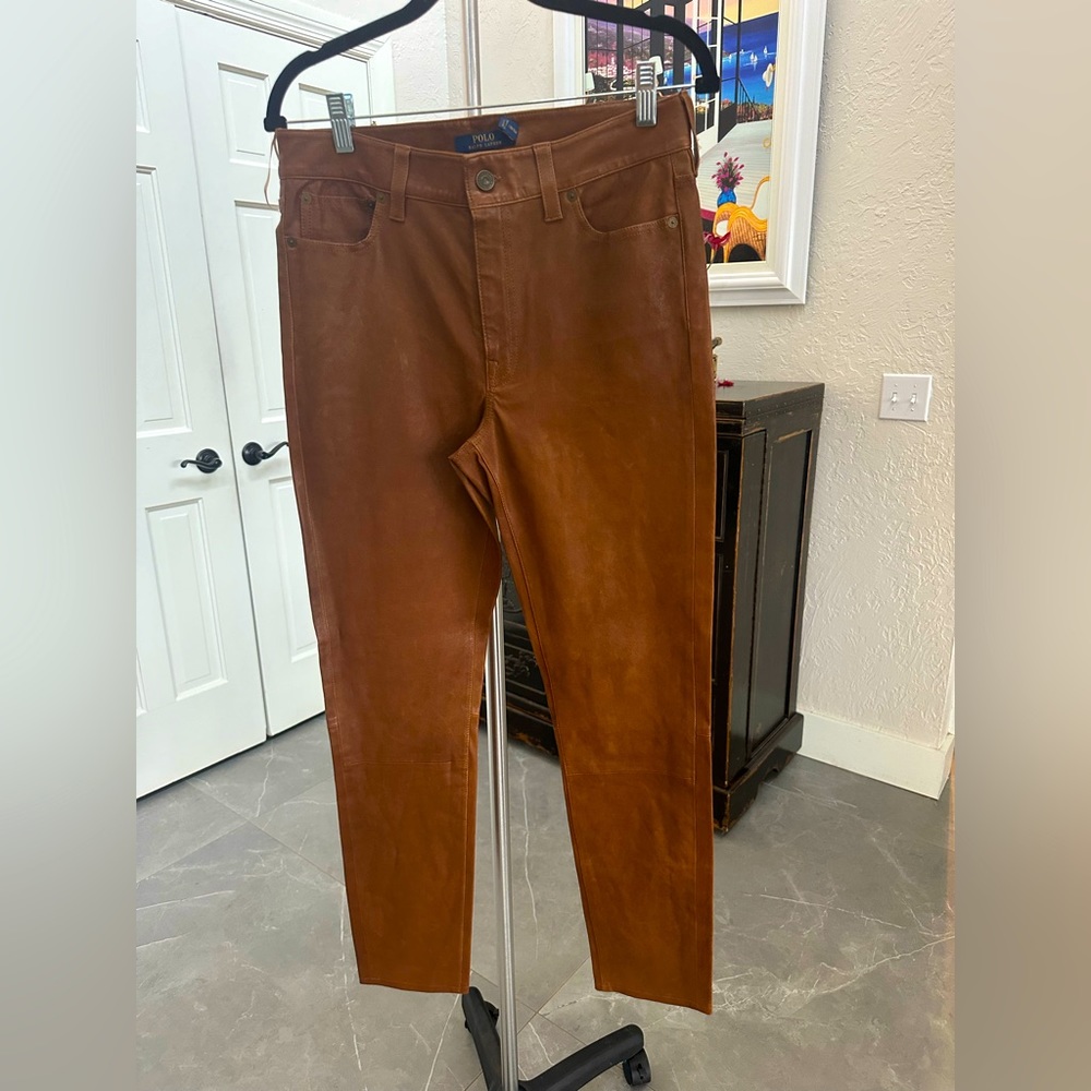 Sz 8 Polo by Ralph Lauren lambskin pants